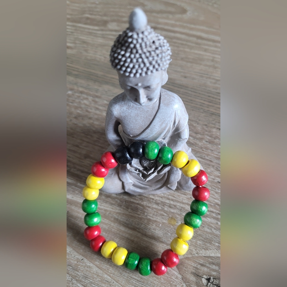 Handcrafted Wooden Beaded Bracelet